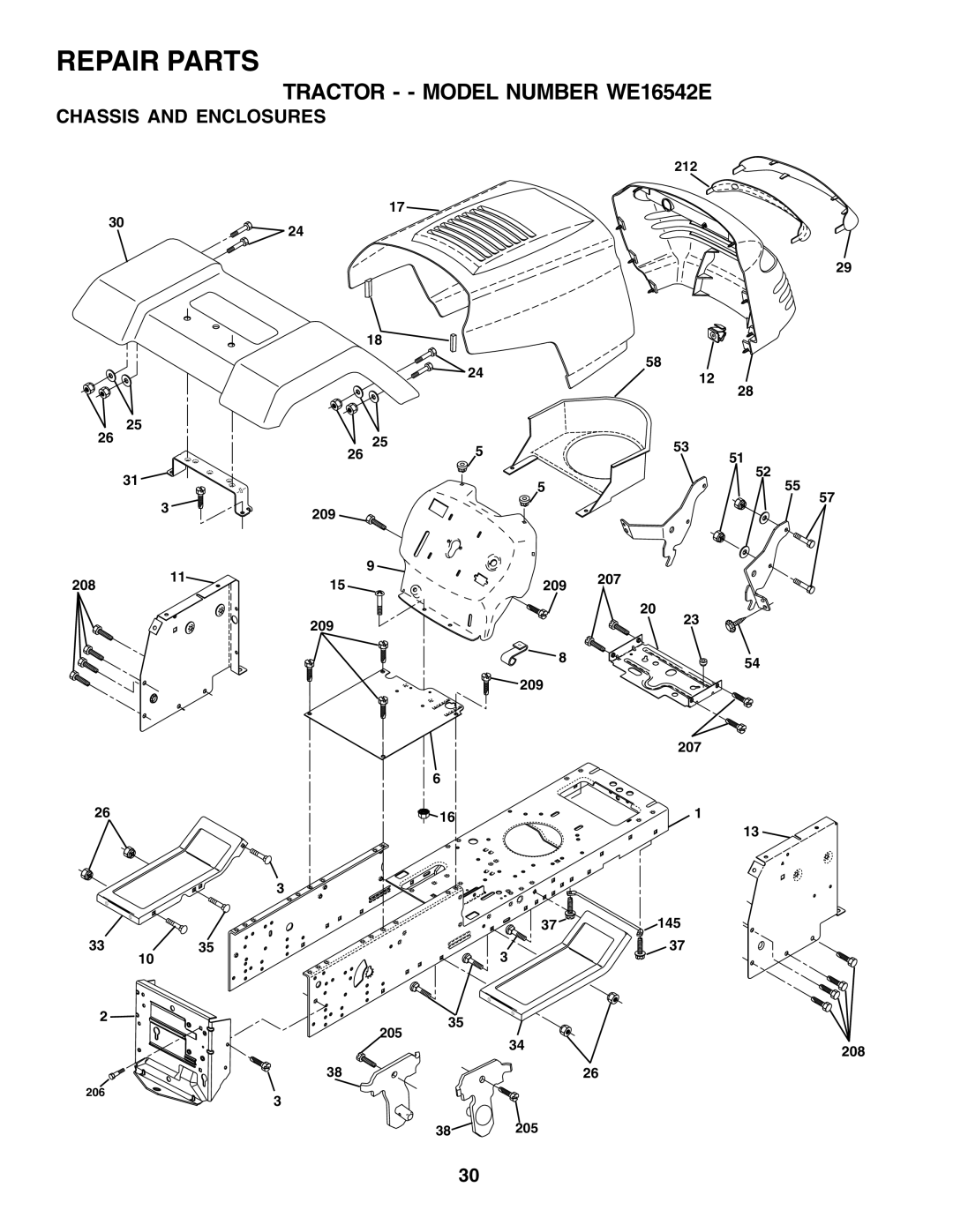 Weed Eater 180530 manual Chassis and Enclosures 