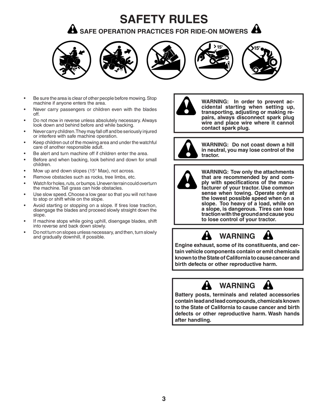 Weed Eater 191087 manual Safety Rules 