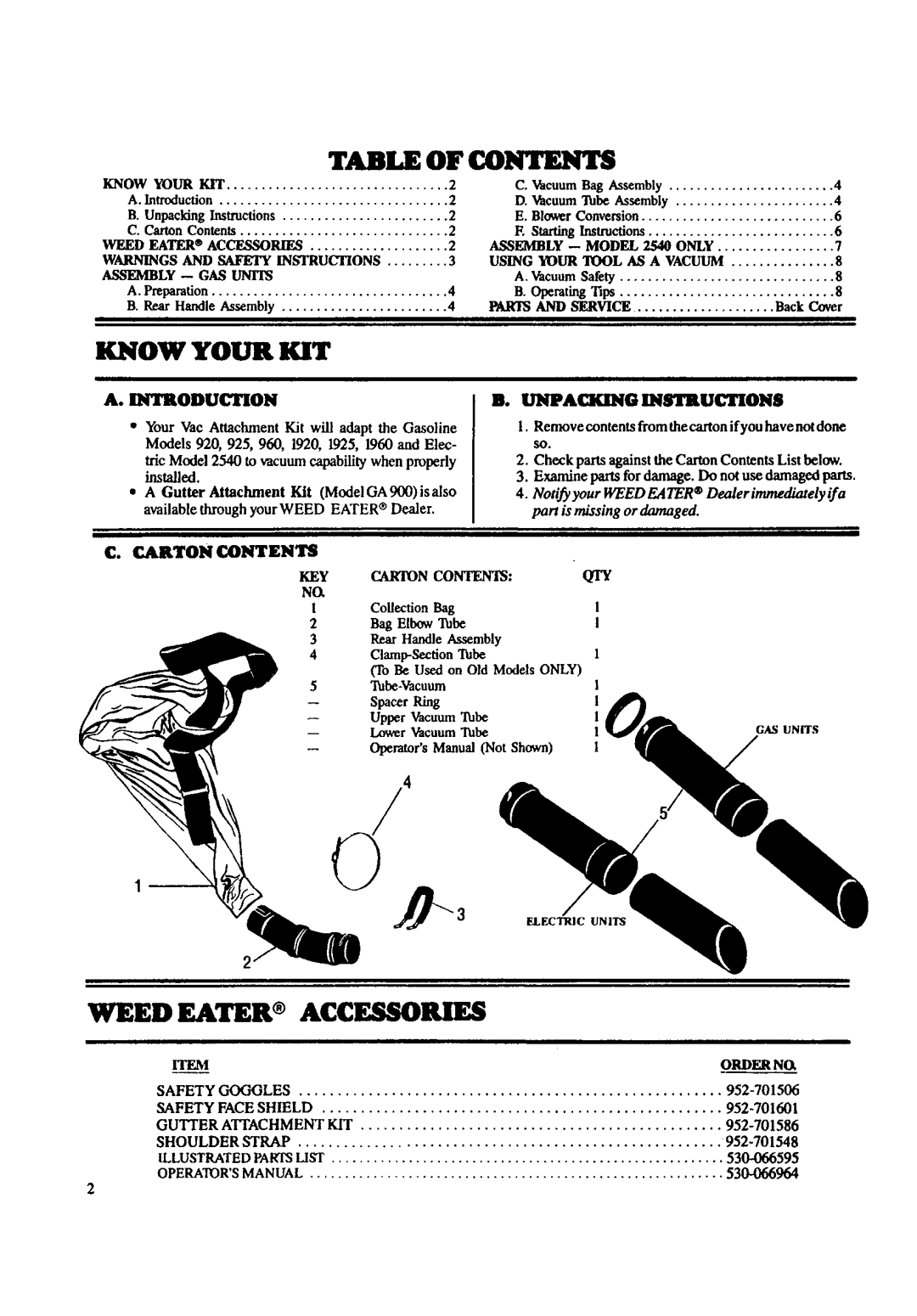 Weed Eater 920 manual 