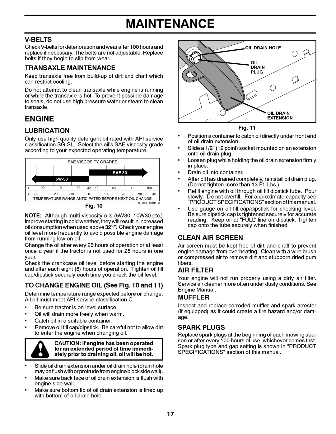 Weed Eater 435073, 96018000100 manual Engine 