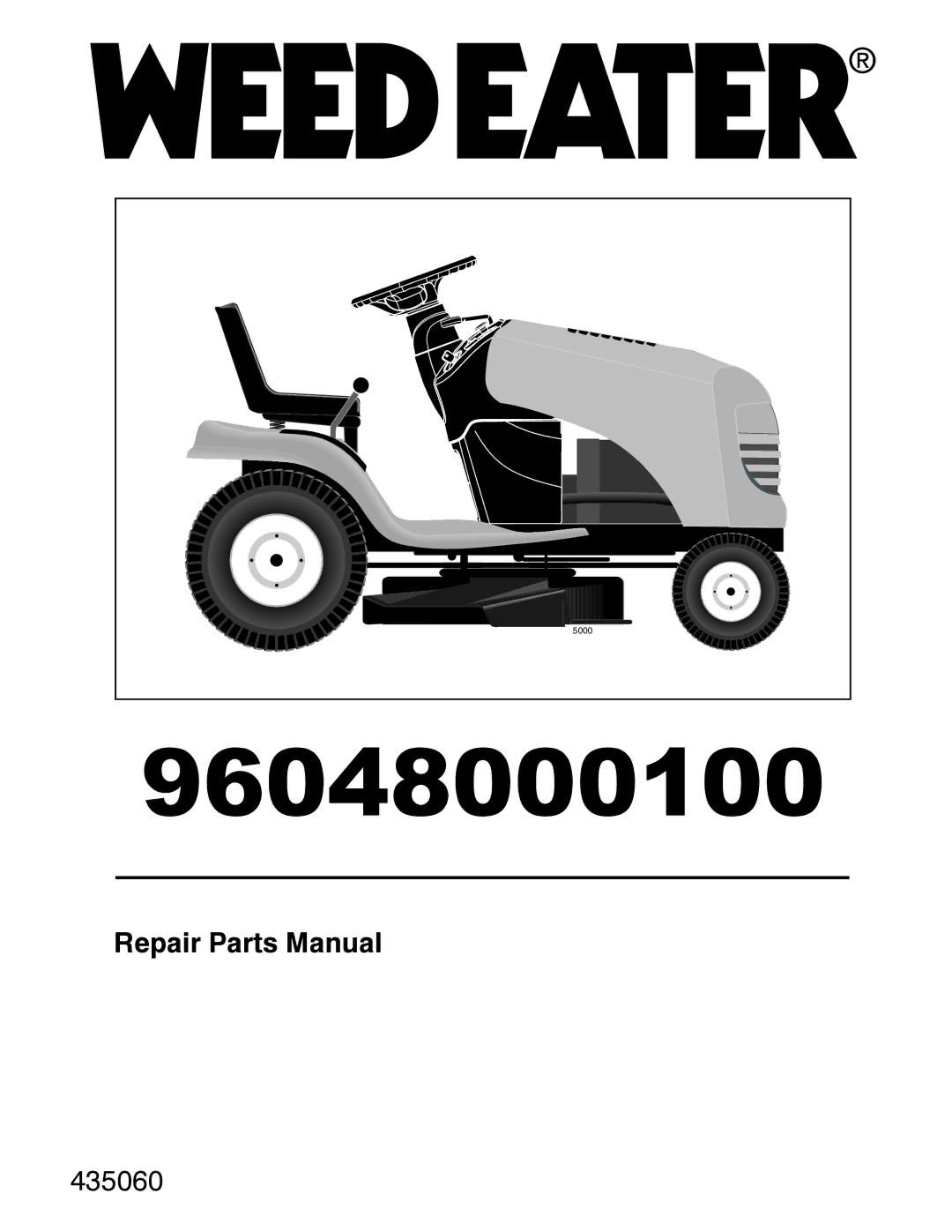 Weed Eater 96048000100 manual 