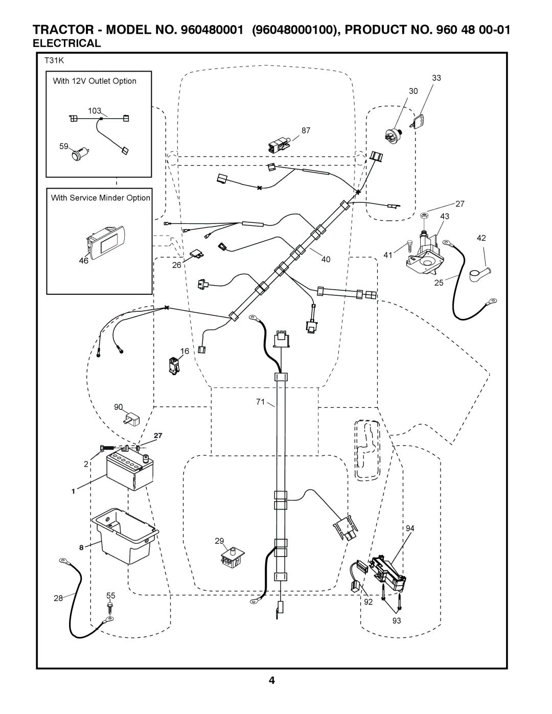 Weed Eater 96048000100 manual Electrical 