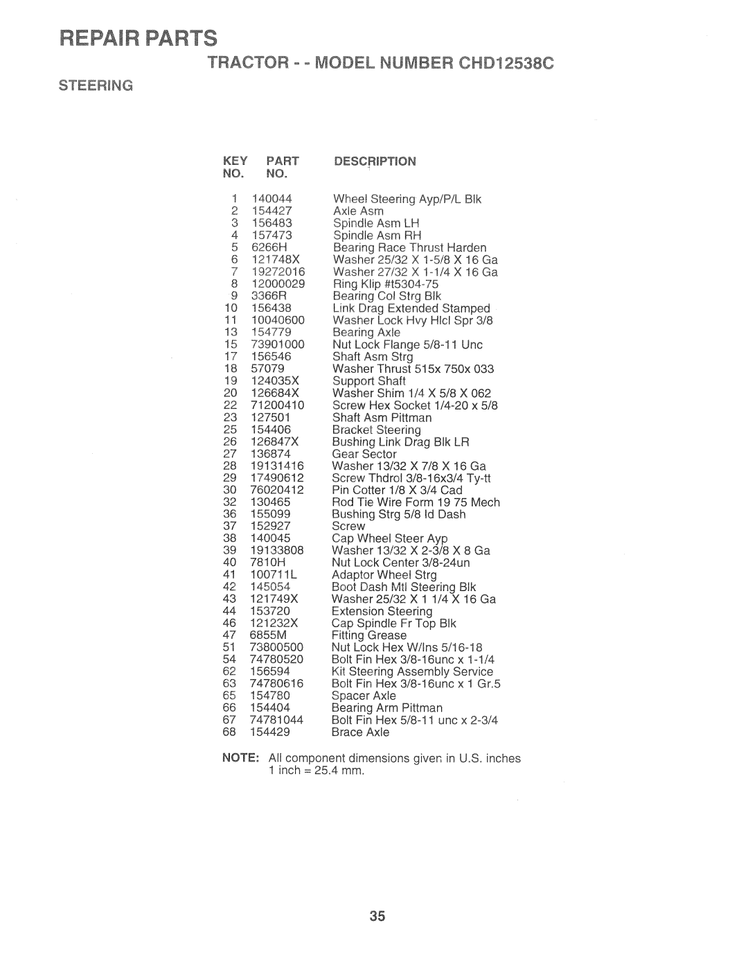 Weed Eater 164835, CHD12538C manual 