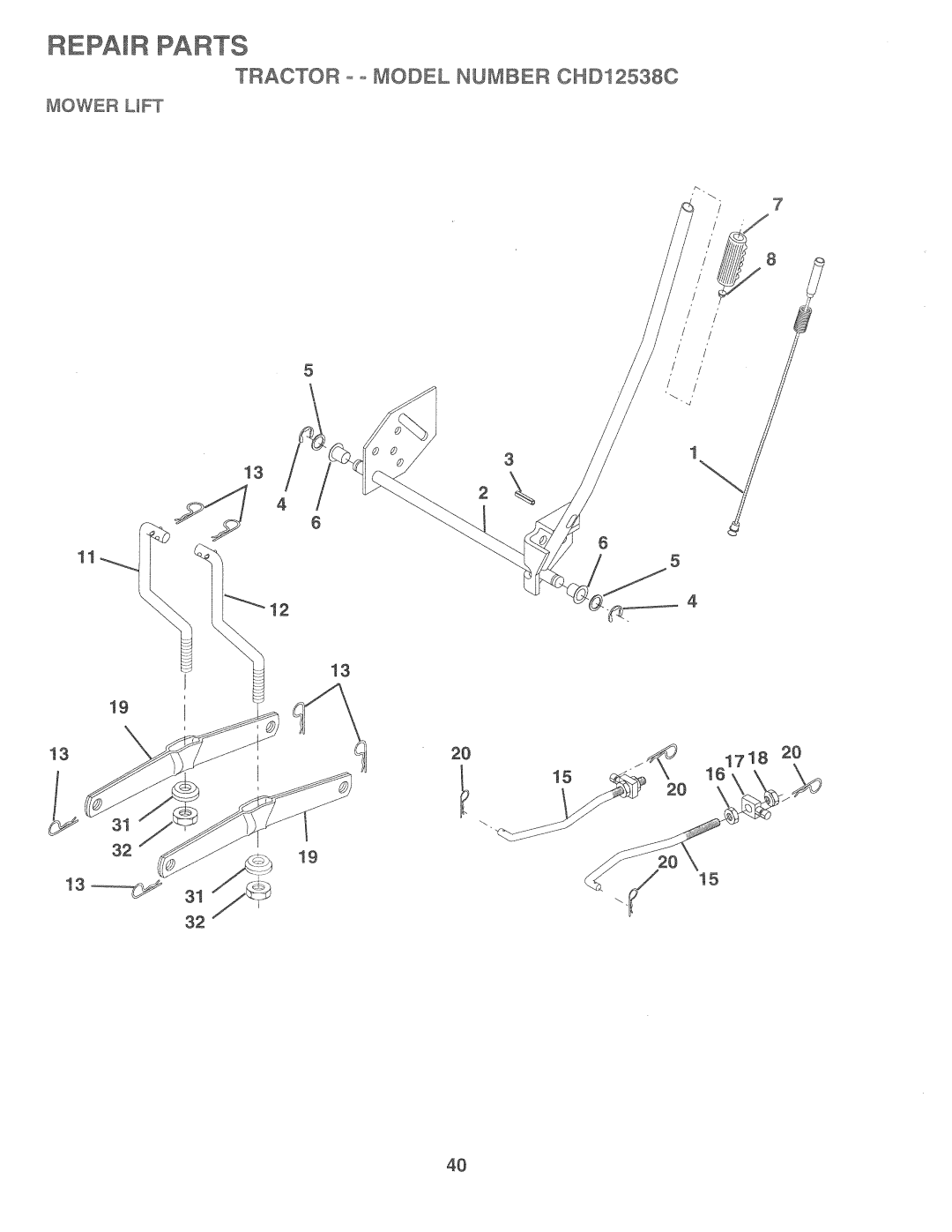 Weed Eater CHD12538C, 164835 manual 