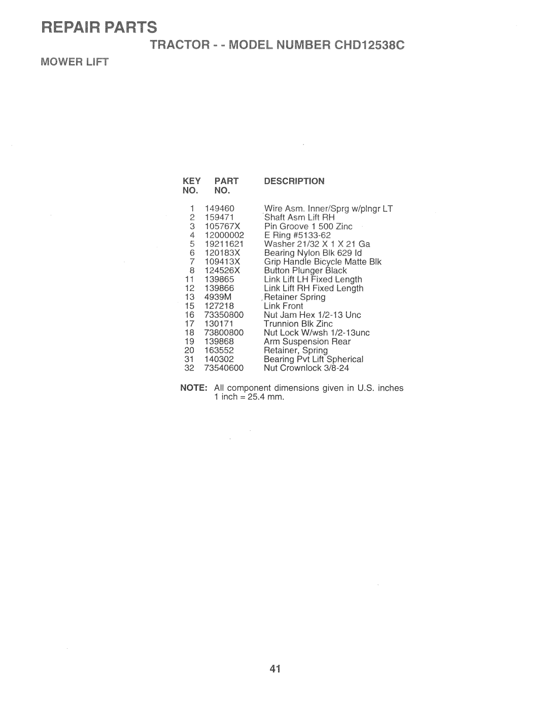 Weed Eater 164835, CHD12538C manual 