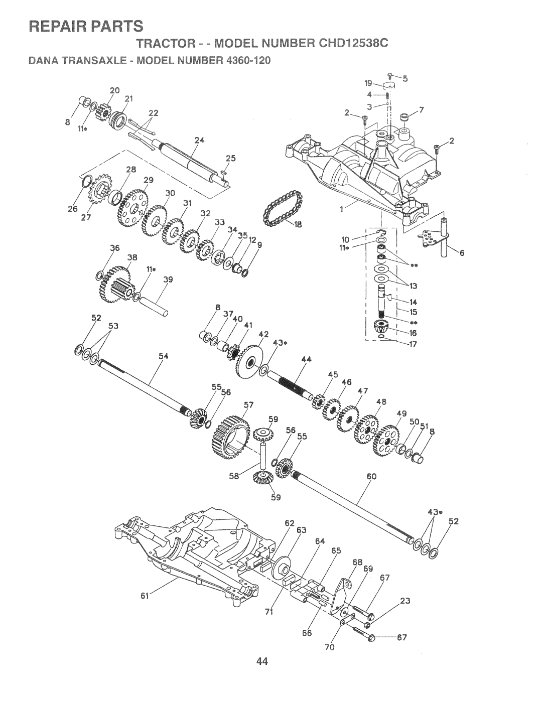 Weed Eater CHD12538C, 164835 manual 