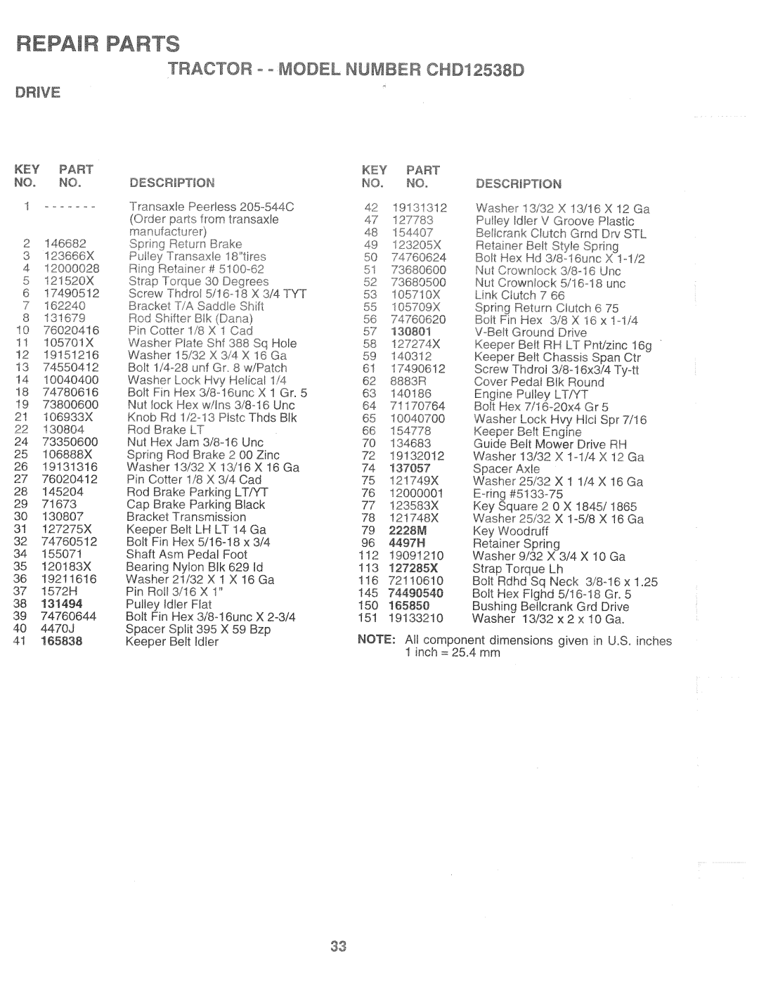 Weed Eater 168303, CHD12538D manual 