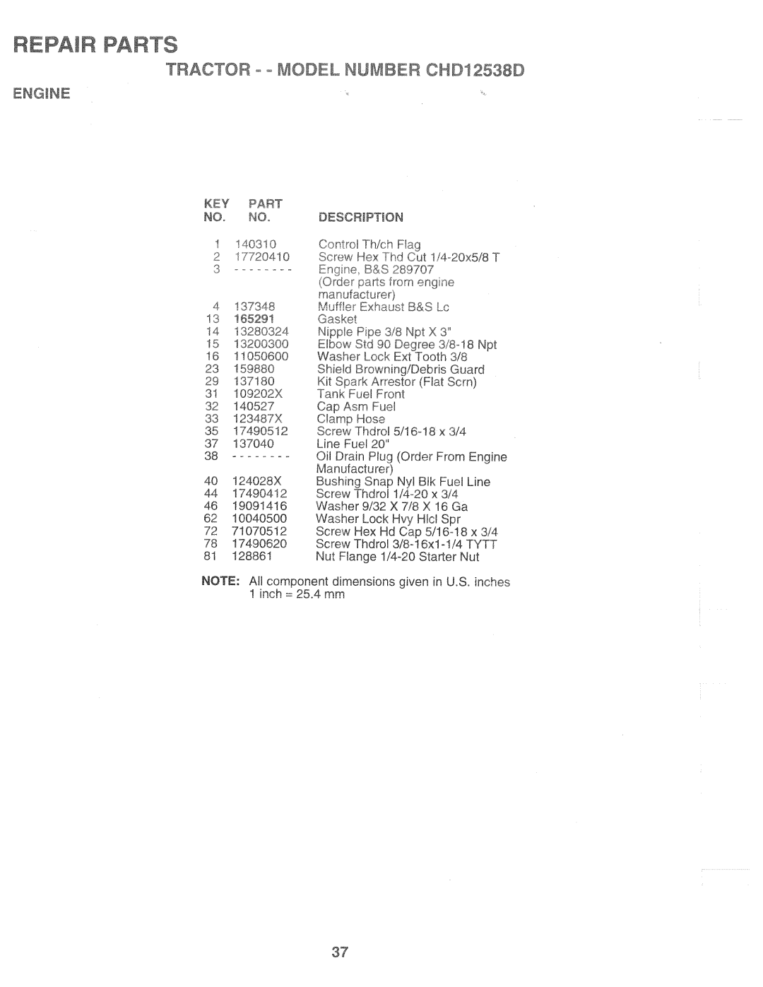 Weed Eater 168303, CHD12538D manual 