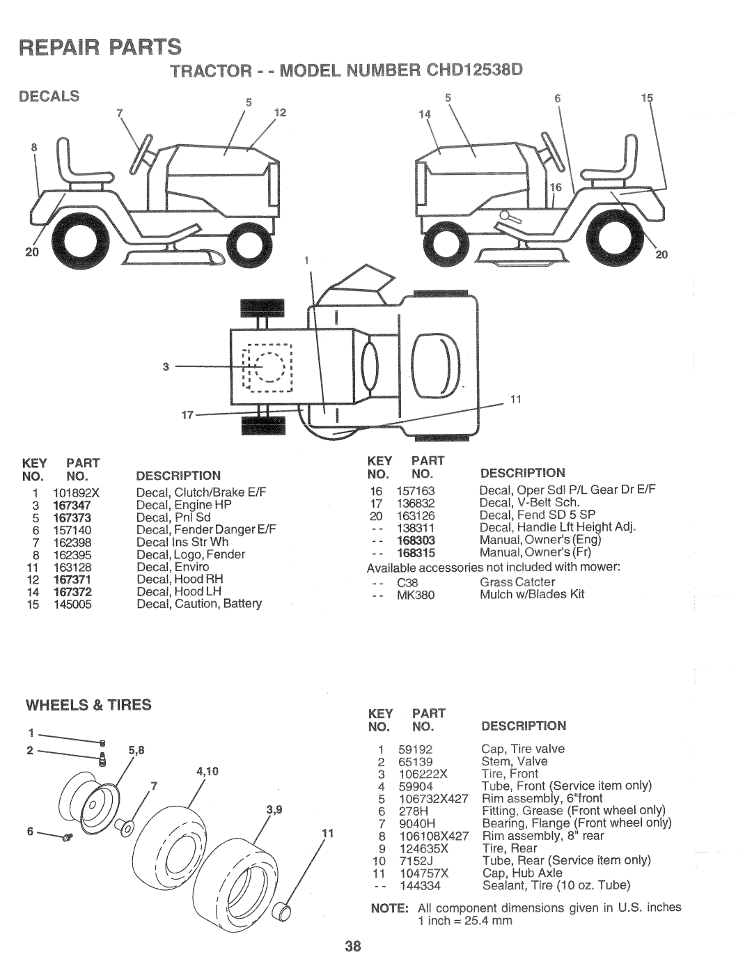 Weed Eater CHD12538D, 168303 manual 