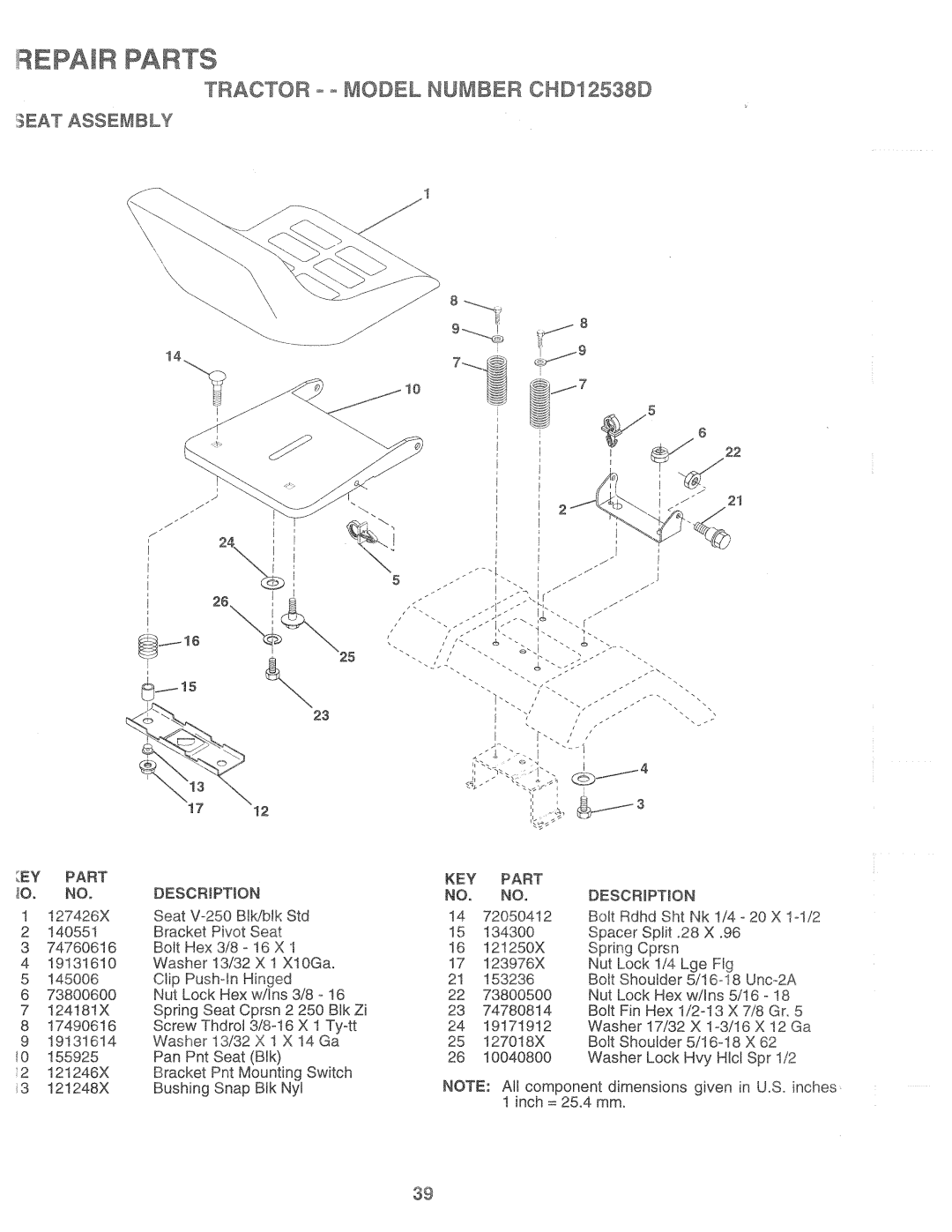 Weed Eater 168303, CHD12538D manual 