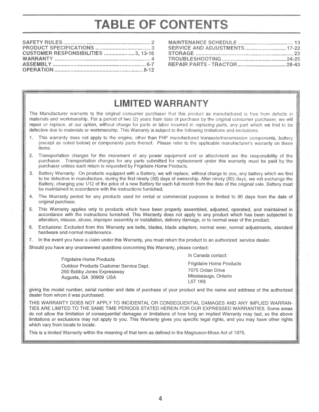 Weed Eater CHD12538D, 168303 manual 