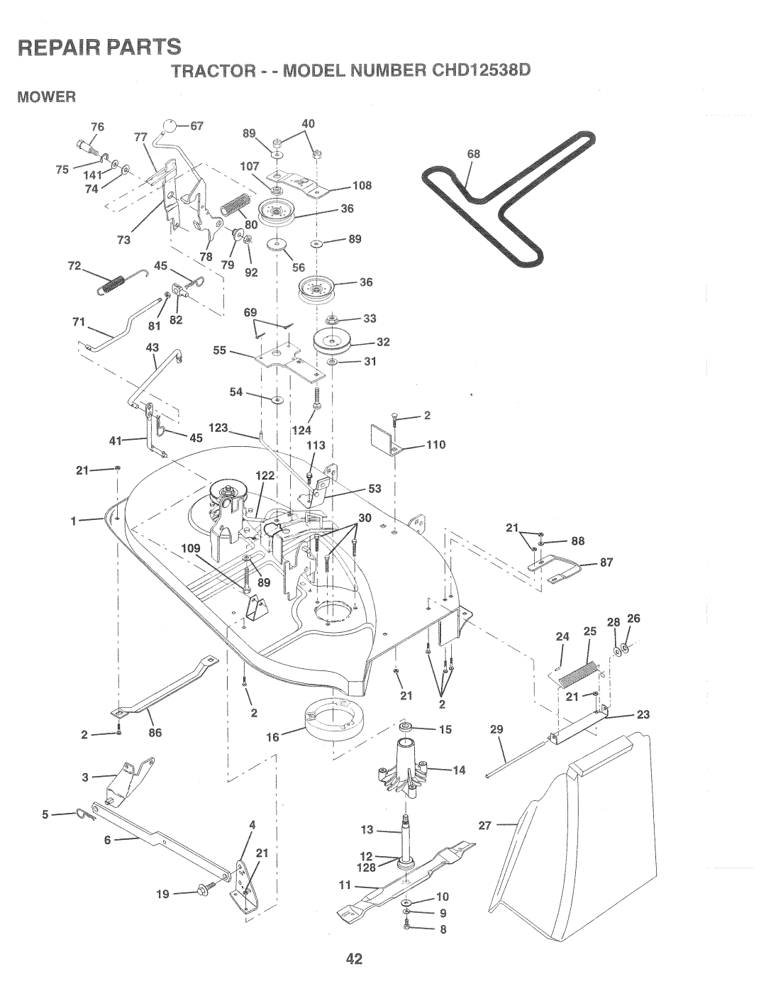 Weed Eater CHD12538D, 168303 manual 