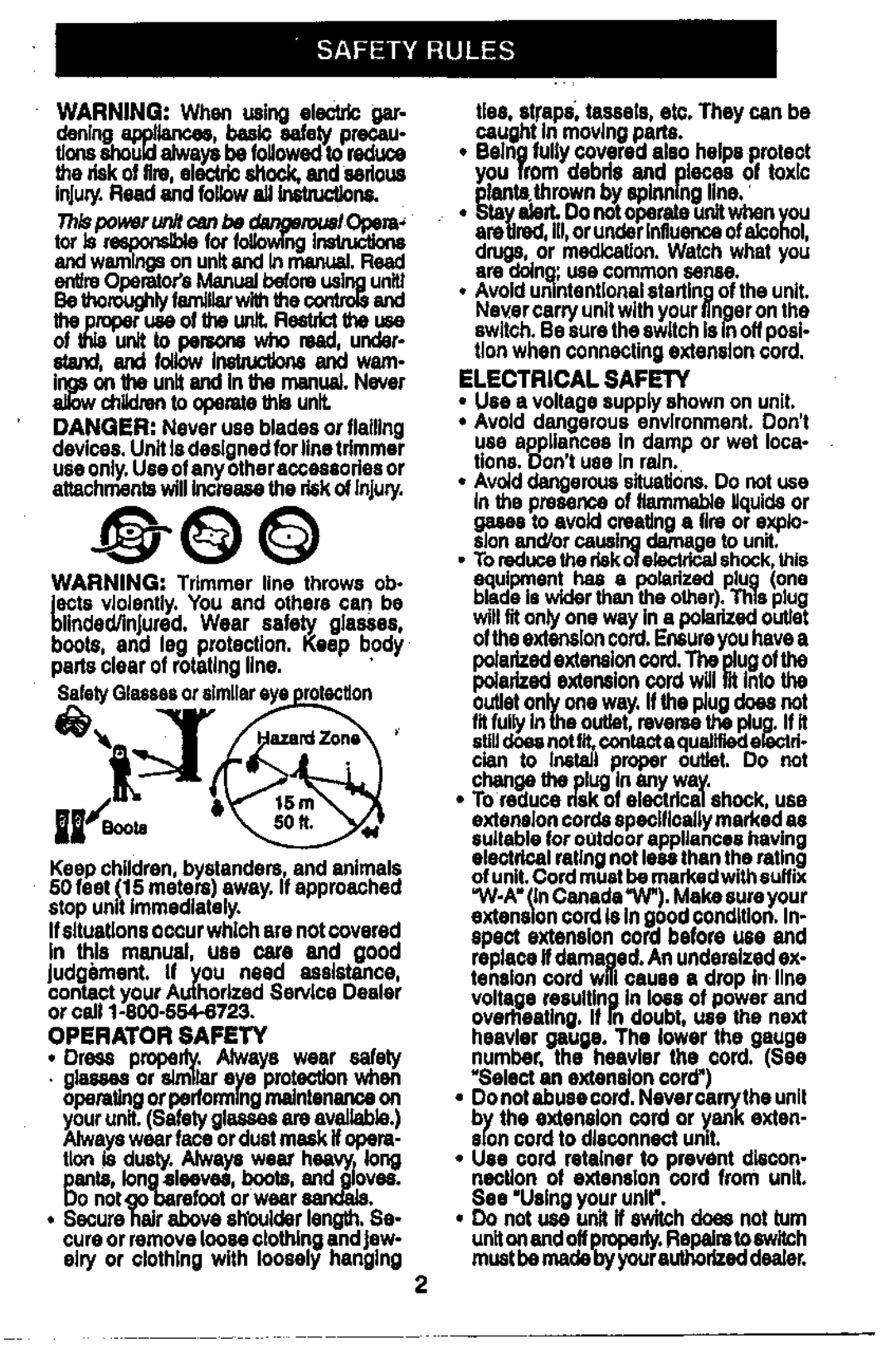 Weed Eater EL8, EL10 manual 