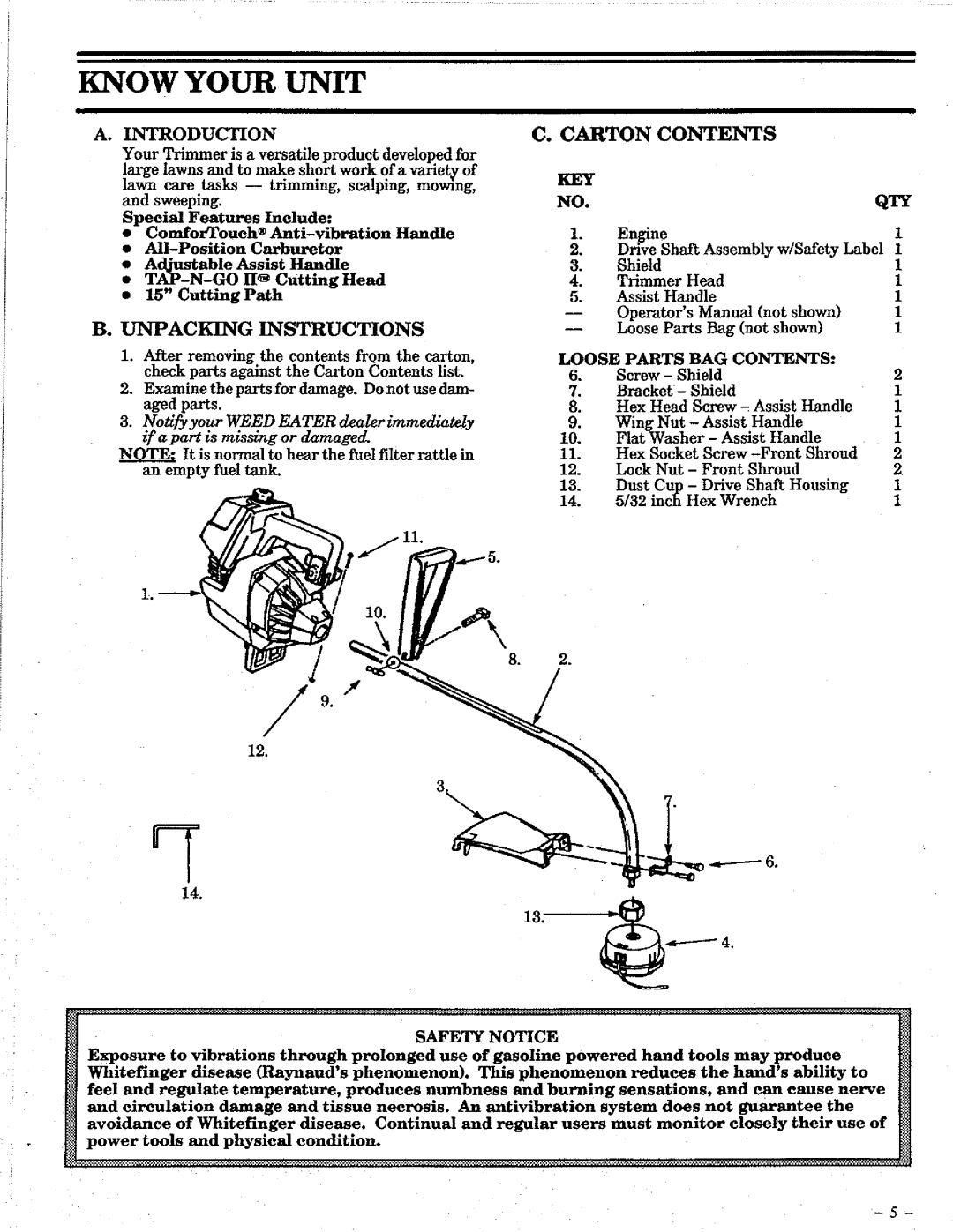 Weed Eater GTI 15 manual 