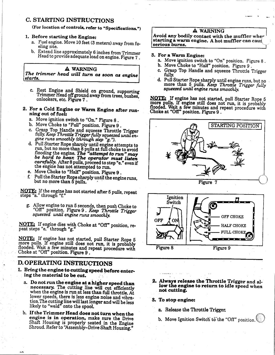 Weed Eater GTI 16 SUPER manual 