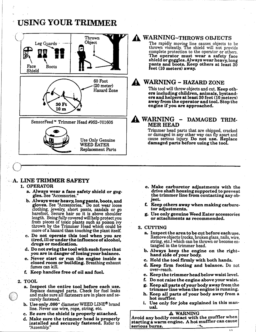 Weed Eater GTI 16 SUPER manual 