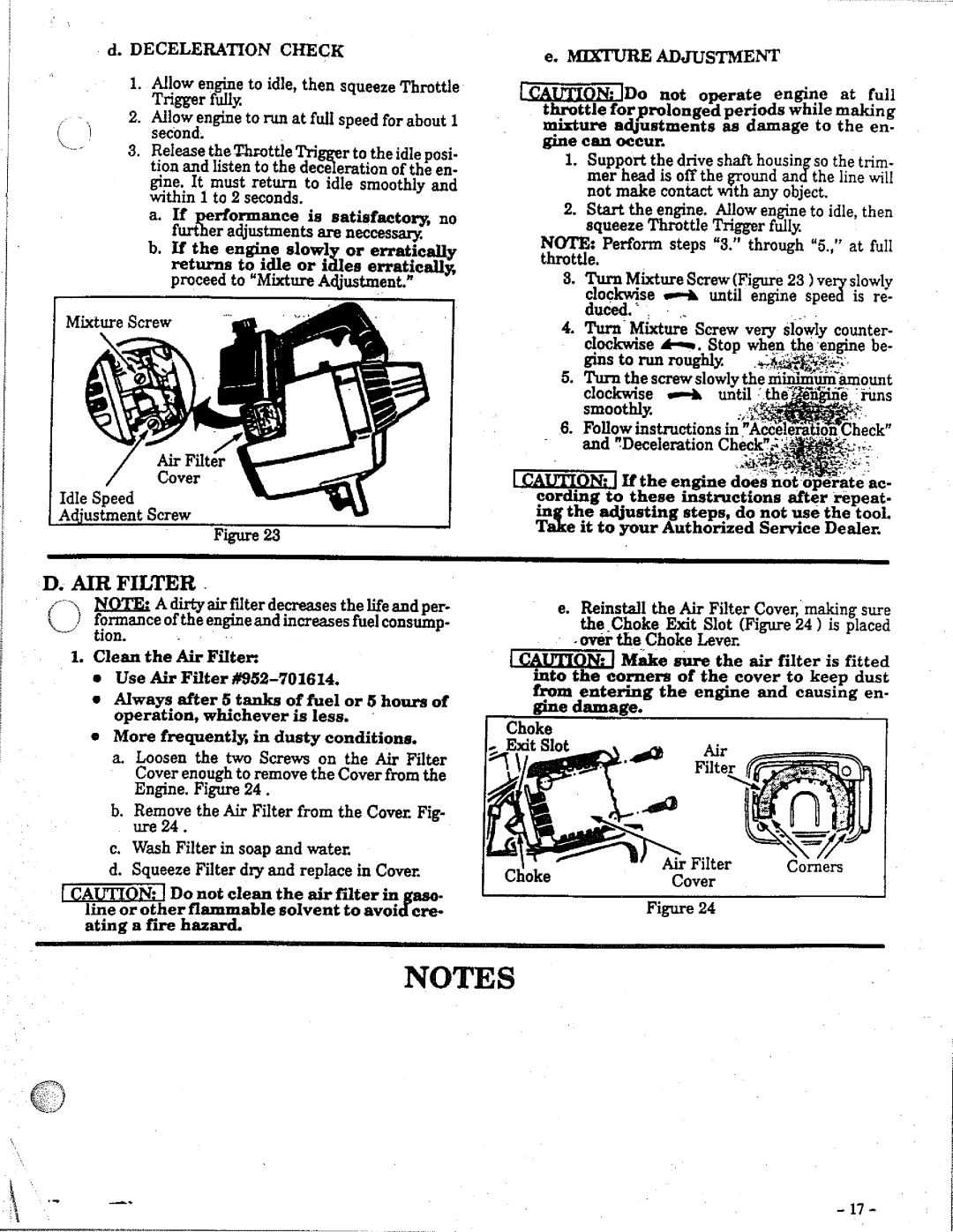 Weed Eater GTI 16 SUPER manual 