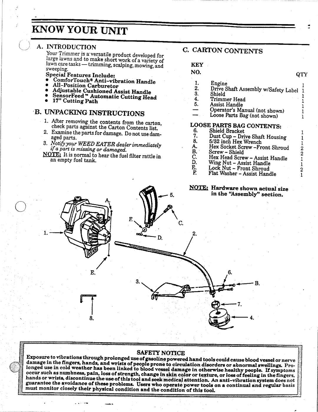 Weed Eater GTI 16 SUPER manual 