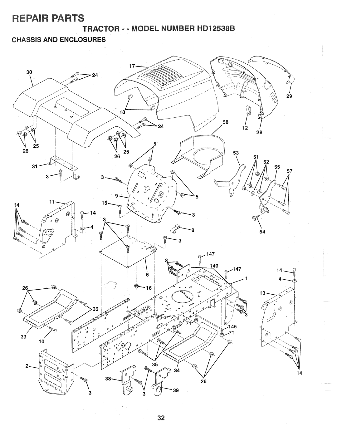 Weed Eater HD12538B, 159757 manual 