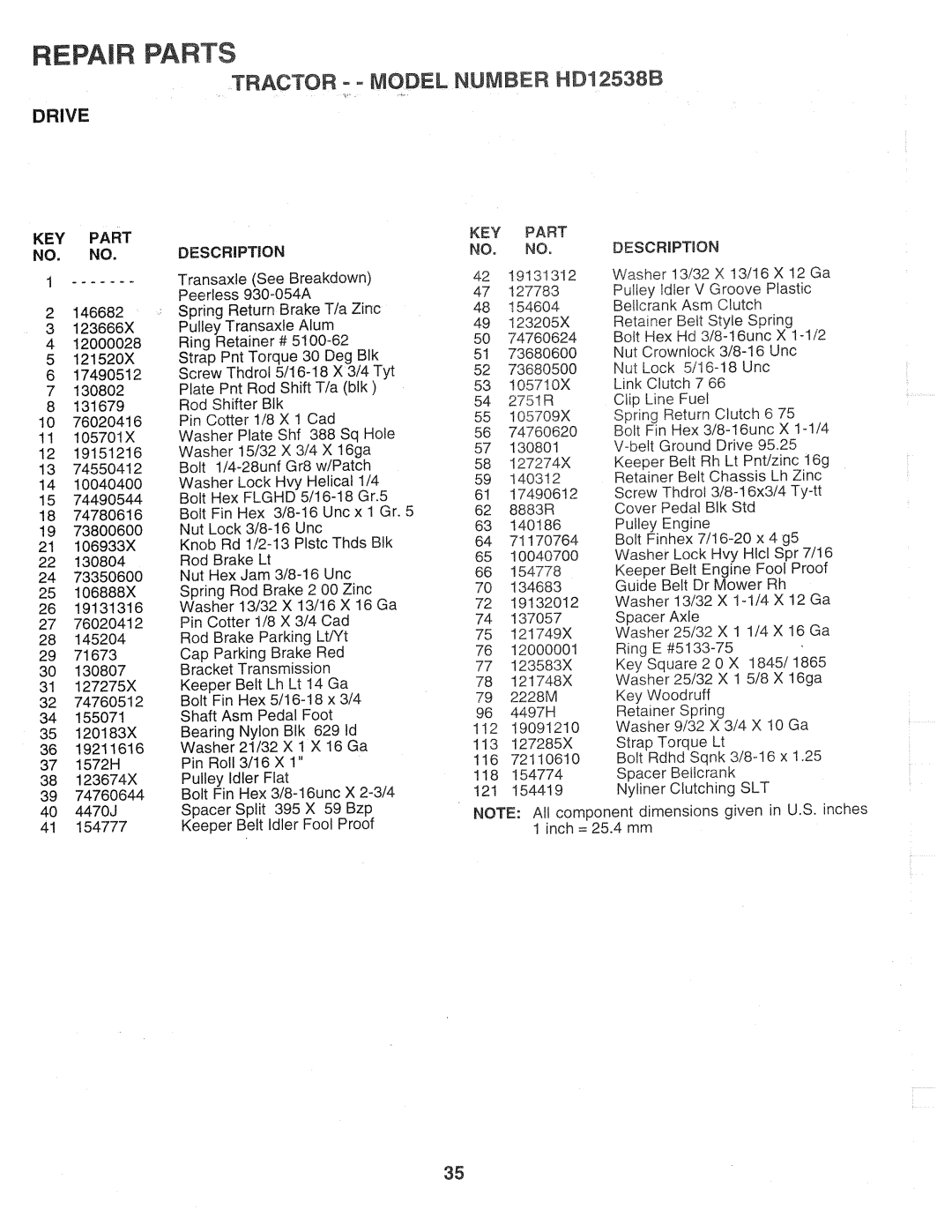 Weed Eater 159757, HD12538B manual 