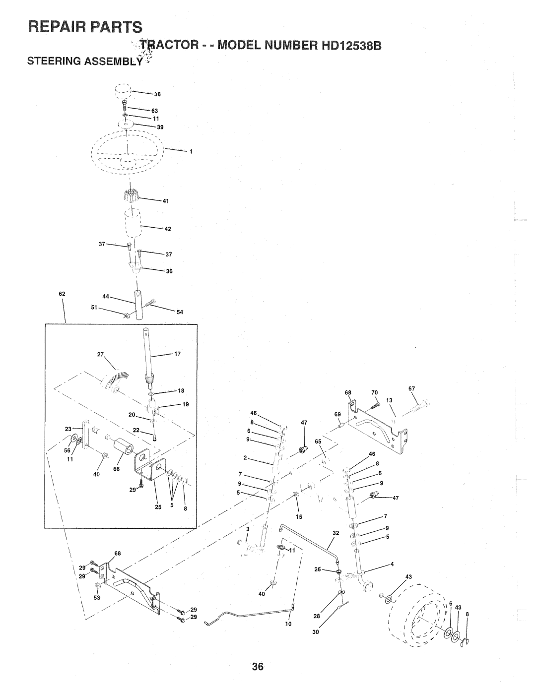 Weed Eater HD12538B, 159757 manual 