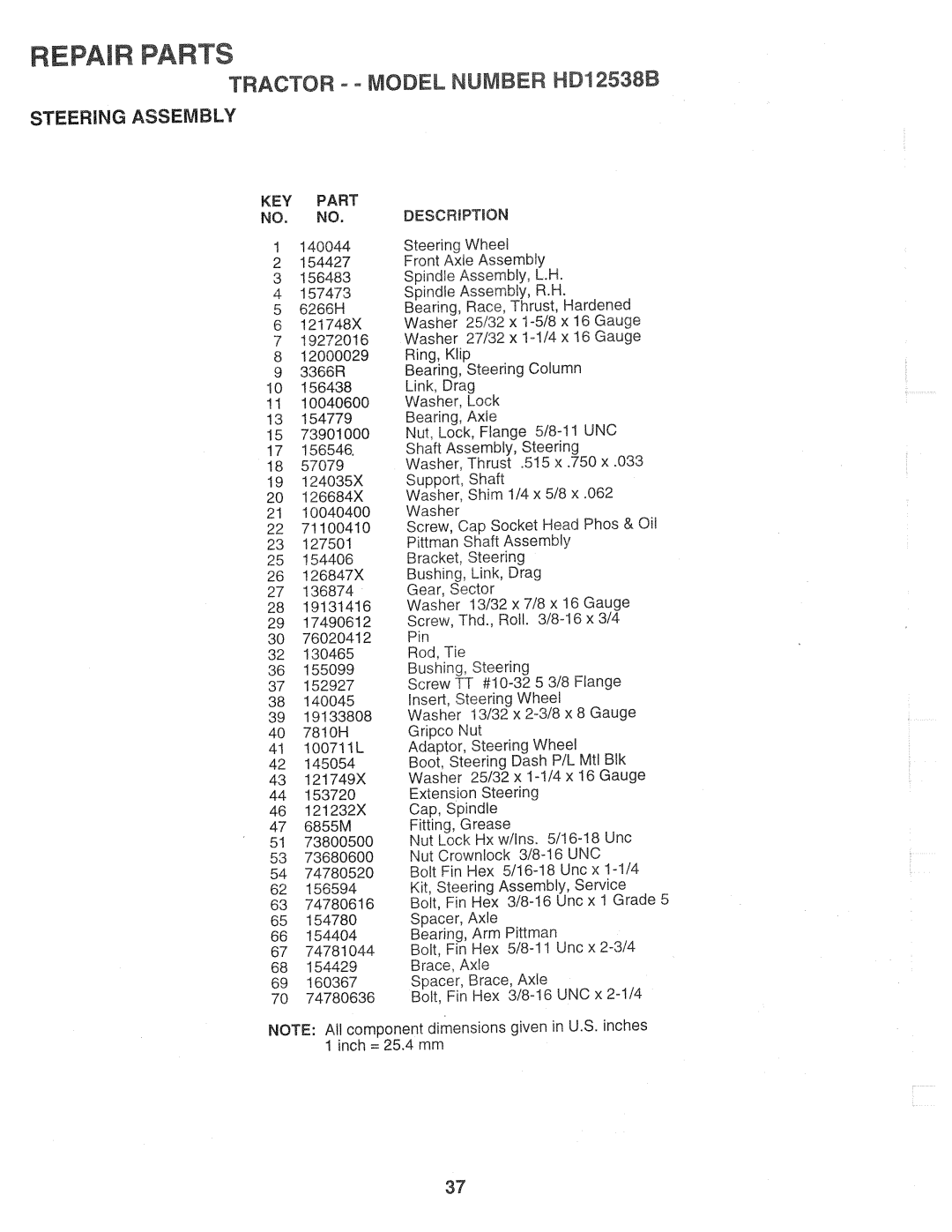 Weed Eater 159757, HD12538B manual 