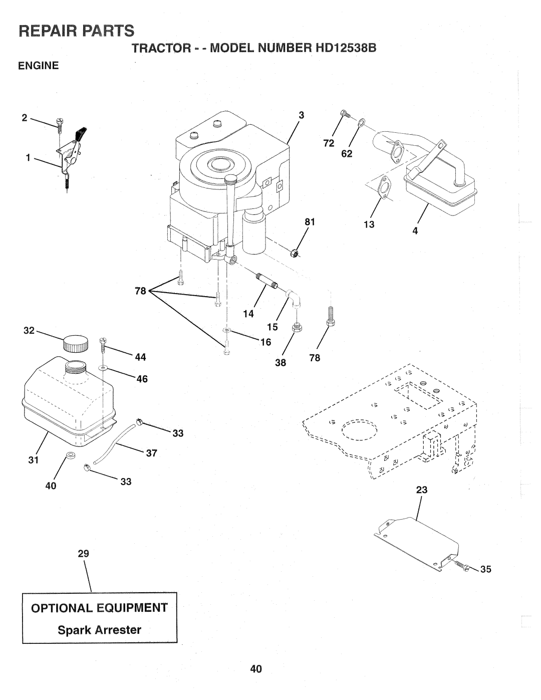 Weed Eater HD12538B, 159757 manual 