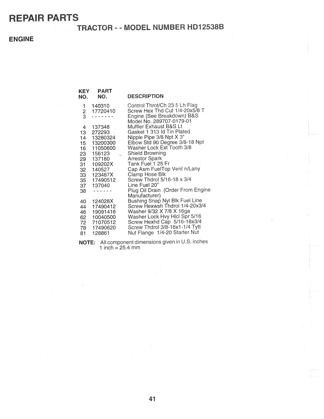 Weed Eater 159757, HD12538B manual 