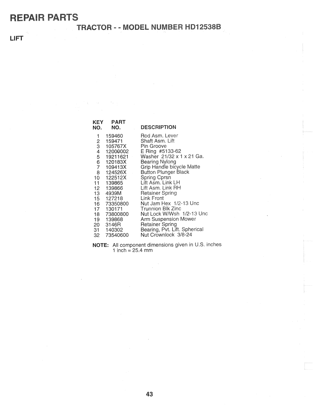 Weed Eater 159757, HD12538B manual 