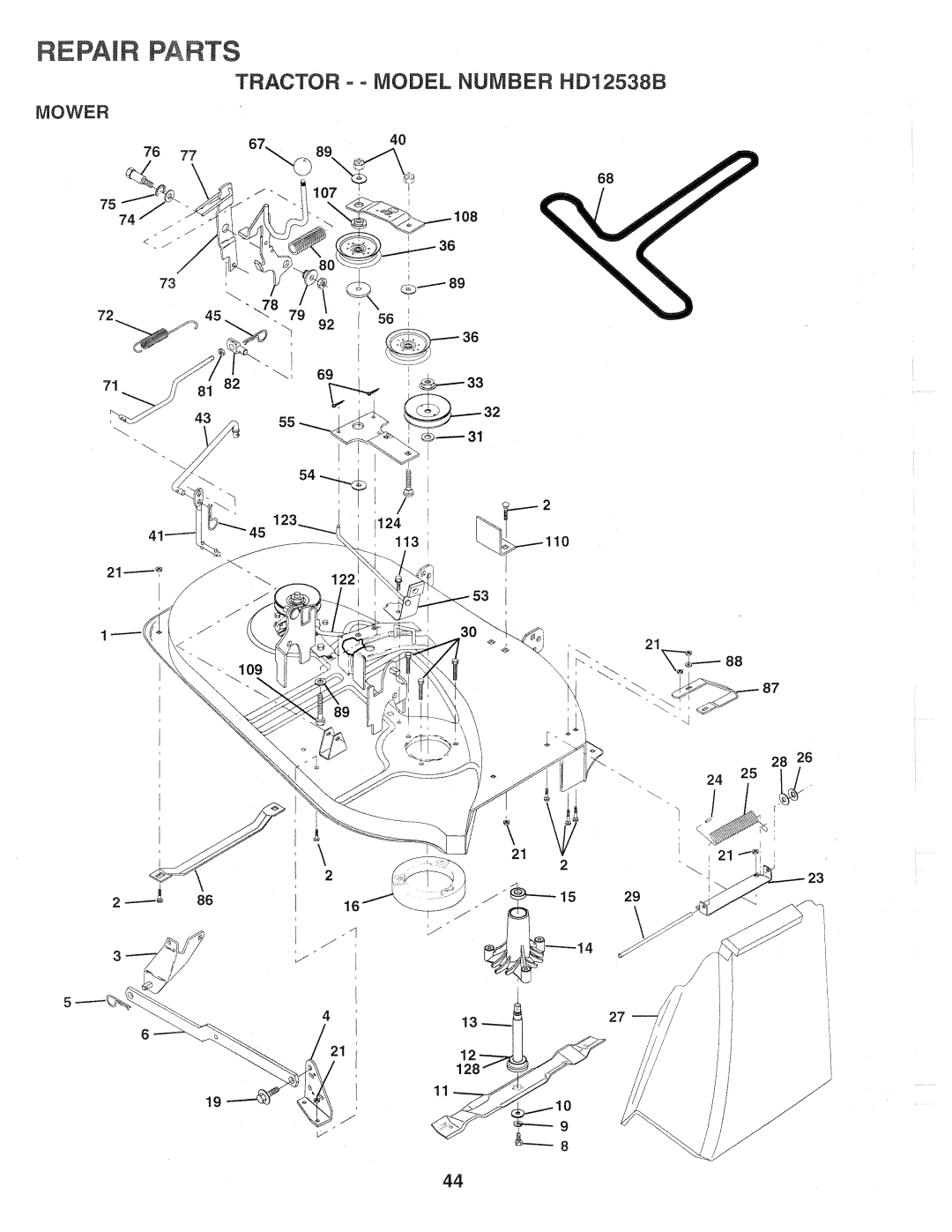 Weed Eater HD12538B, 159757 manual 