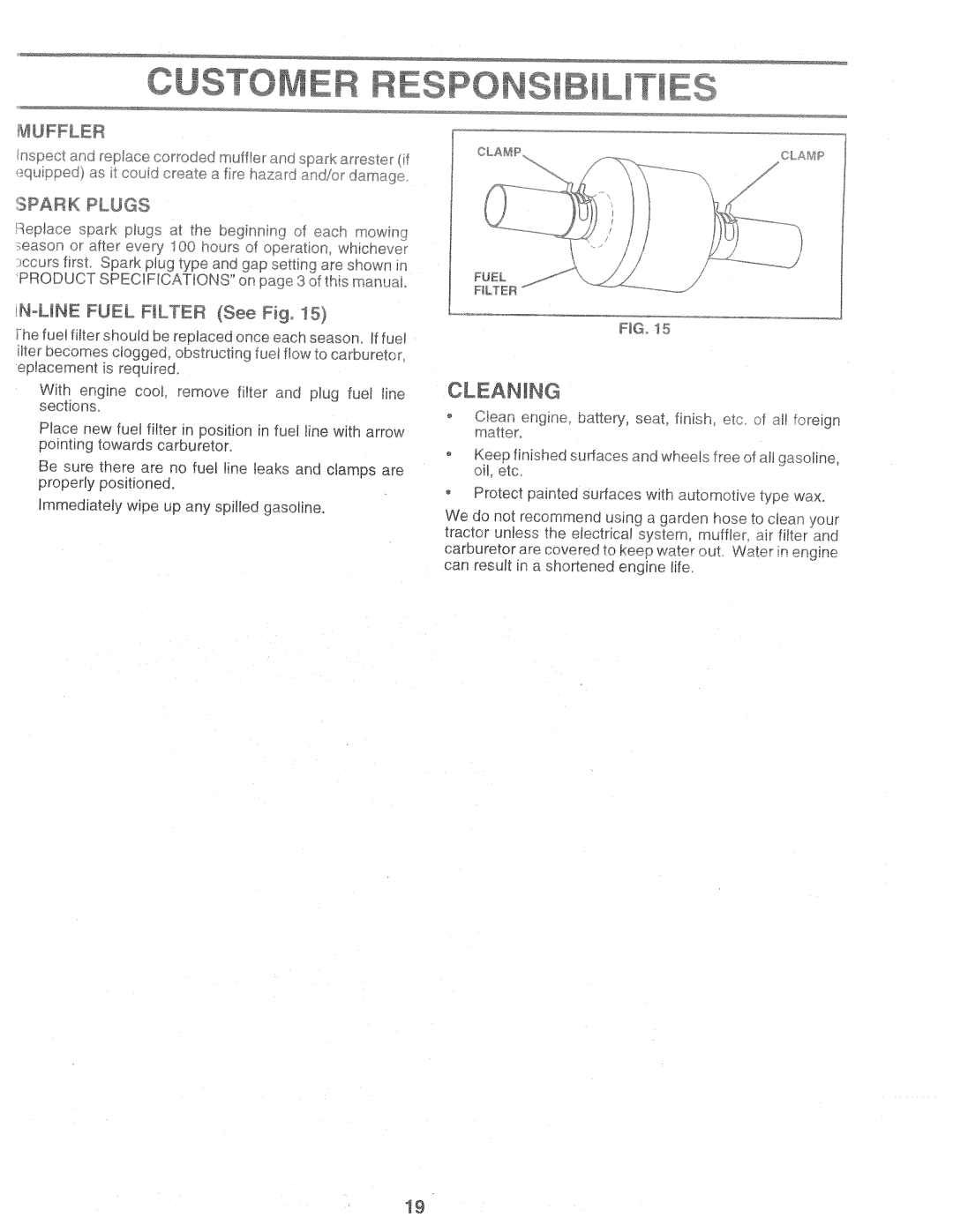 Weed Eater 160637, HD12538C manual 