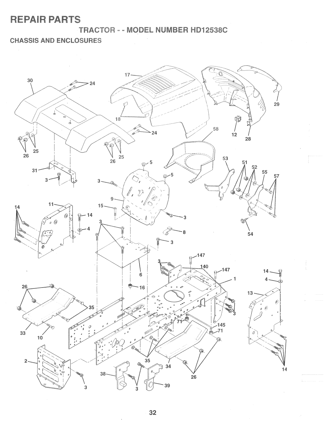 Weed Eater HD12538C, 160637 manual 