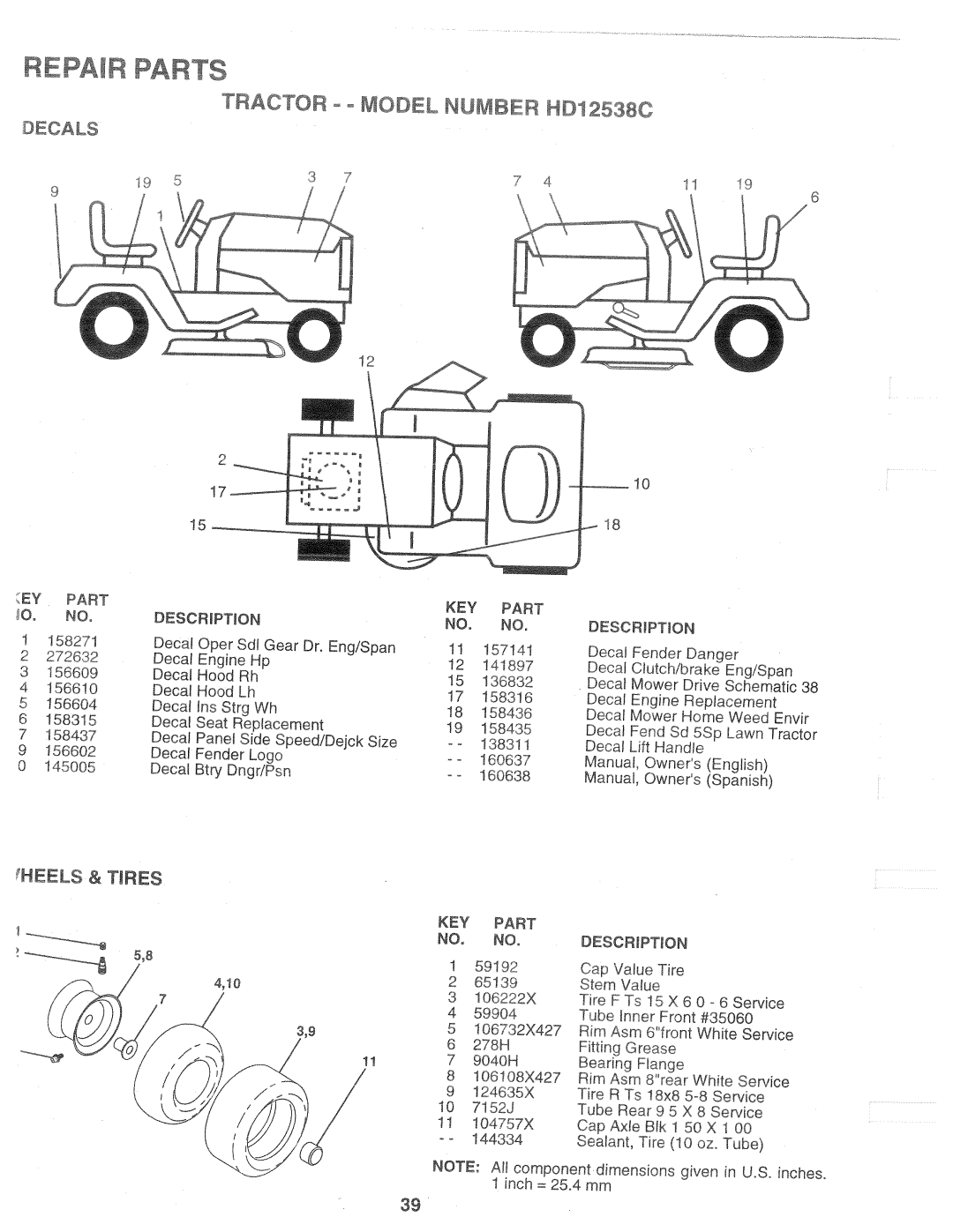 Weed Eater 160637, HD12538C manual 