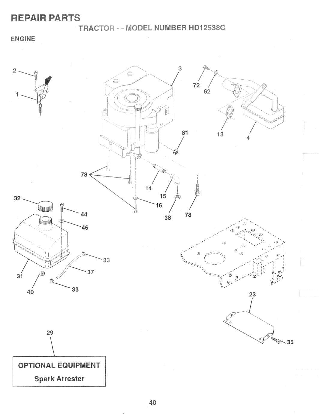 Weed Eater HD12538C, 160637 manual 