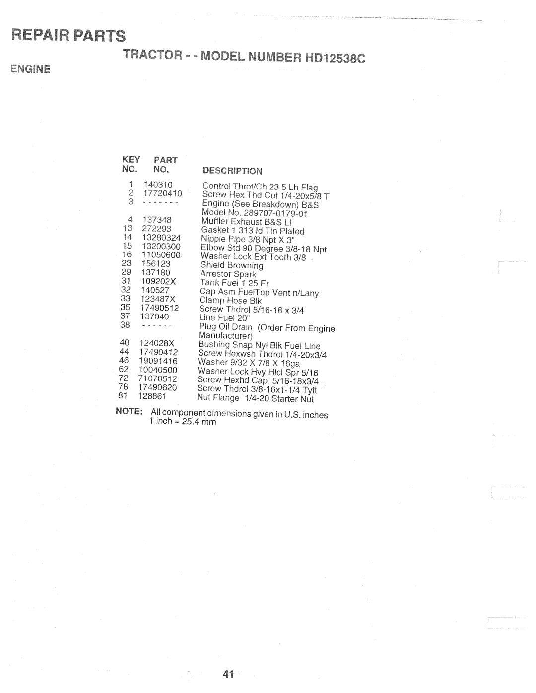 Weed Eater 160637, HD12538C manual 