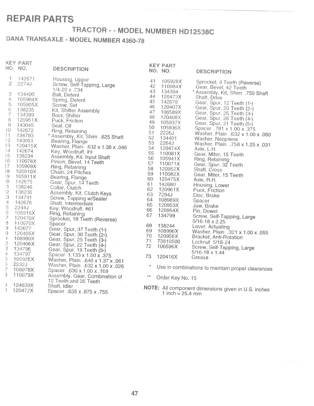 Weed Eater 160637, HD12538C manual 