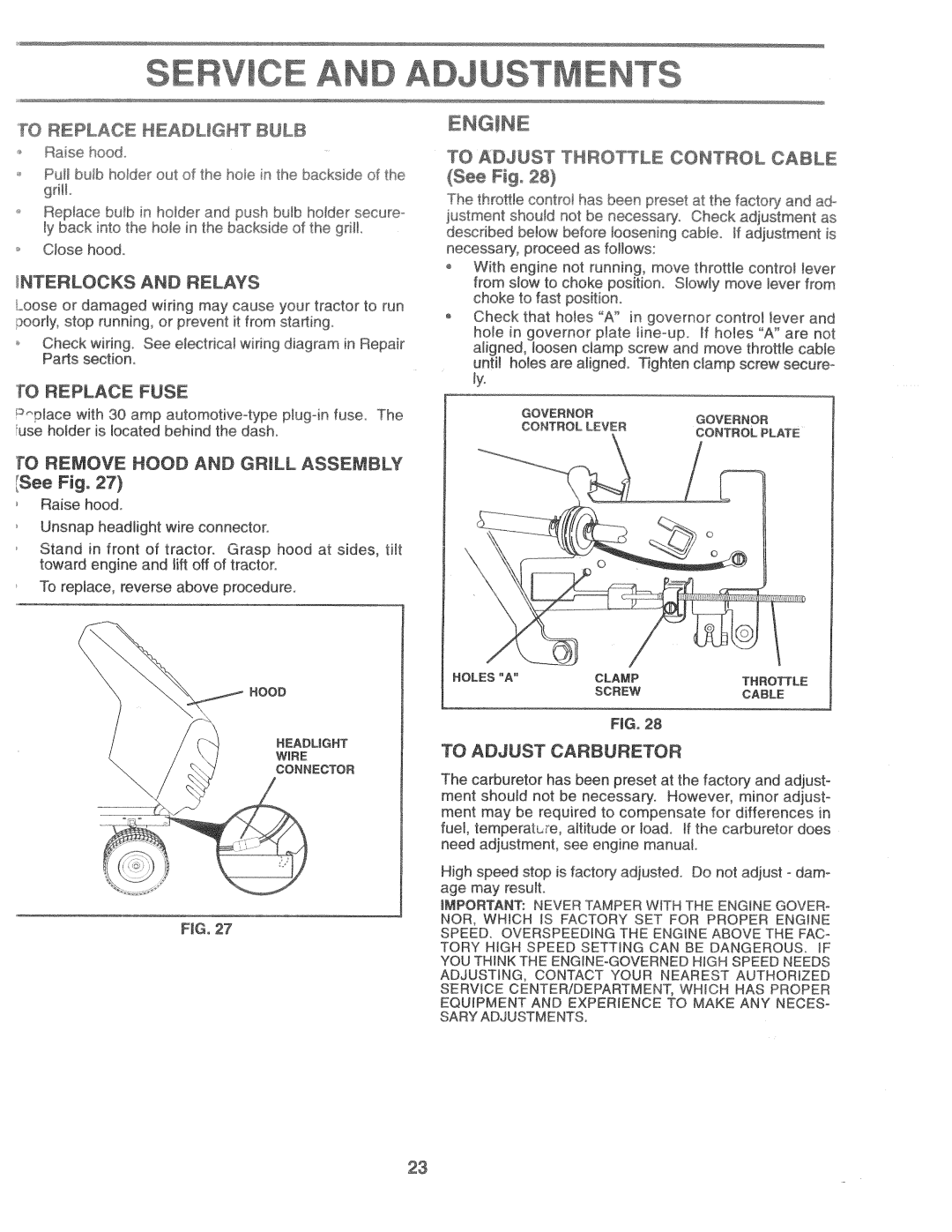 Weed Eater 166301, HD12538H manual 