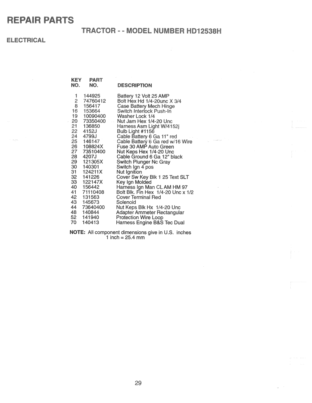 Weed Eater 166301, HD12538H manual 