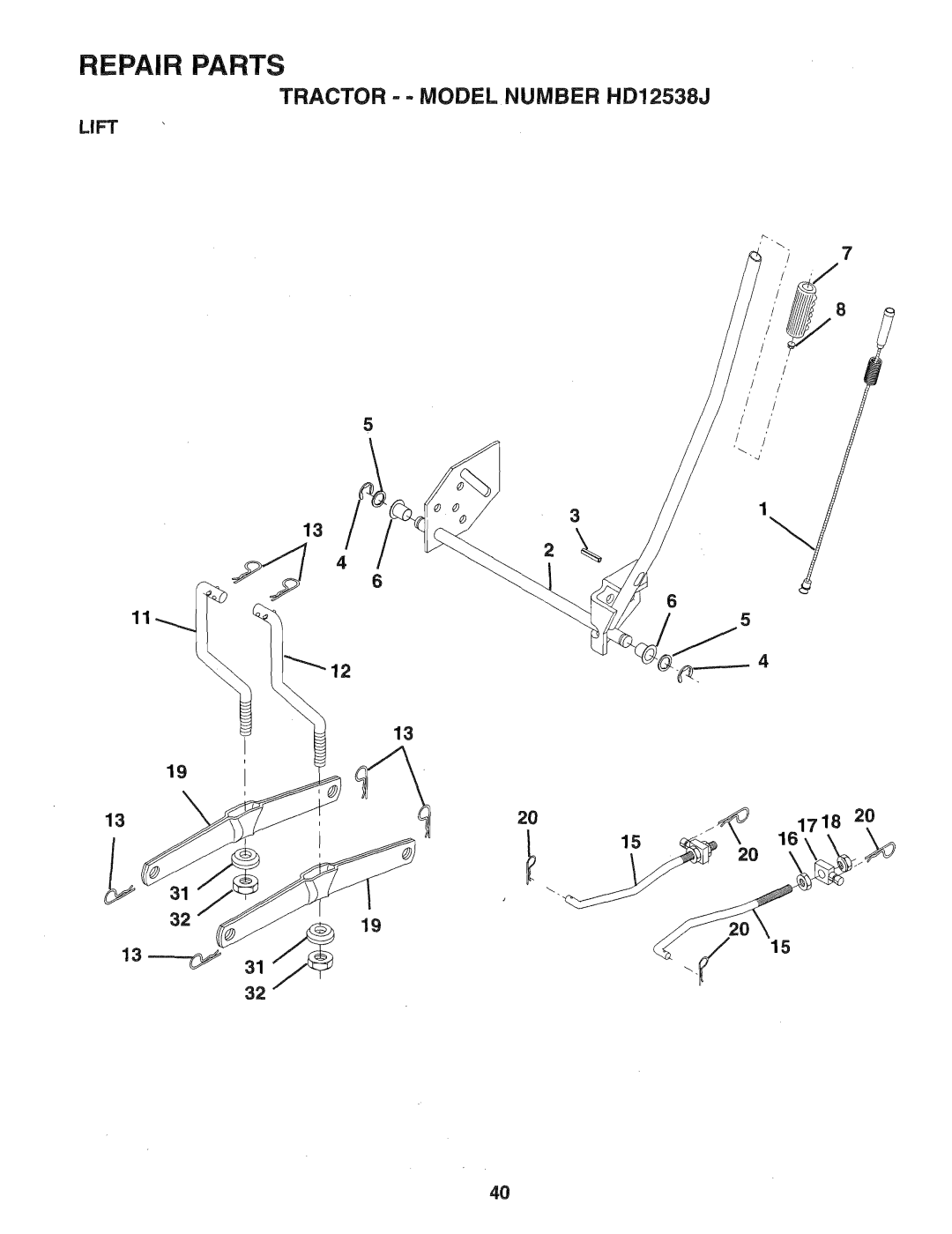 Weed Eater HD12538J, 168207 manual 