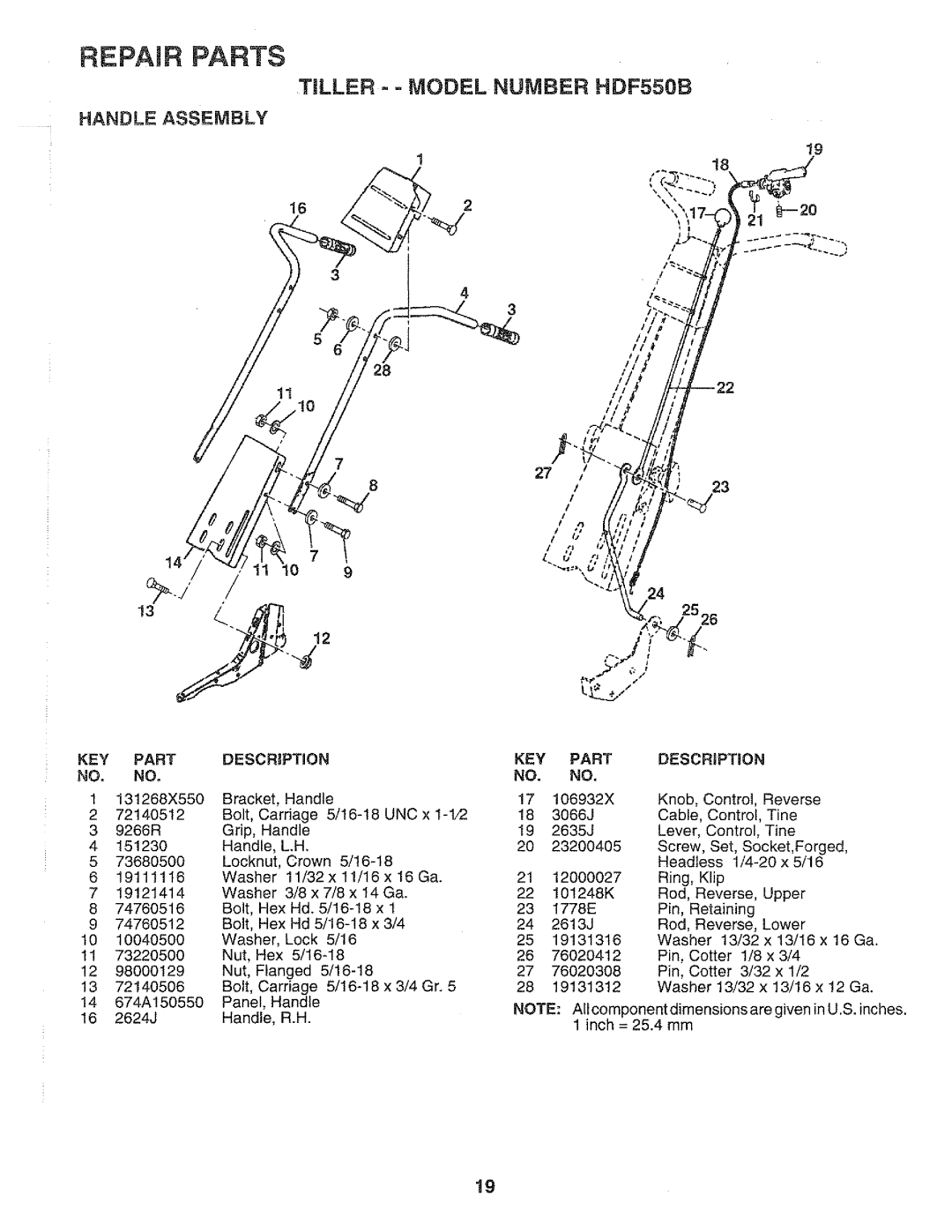 Weed Eater 152189, HDF550B manual 