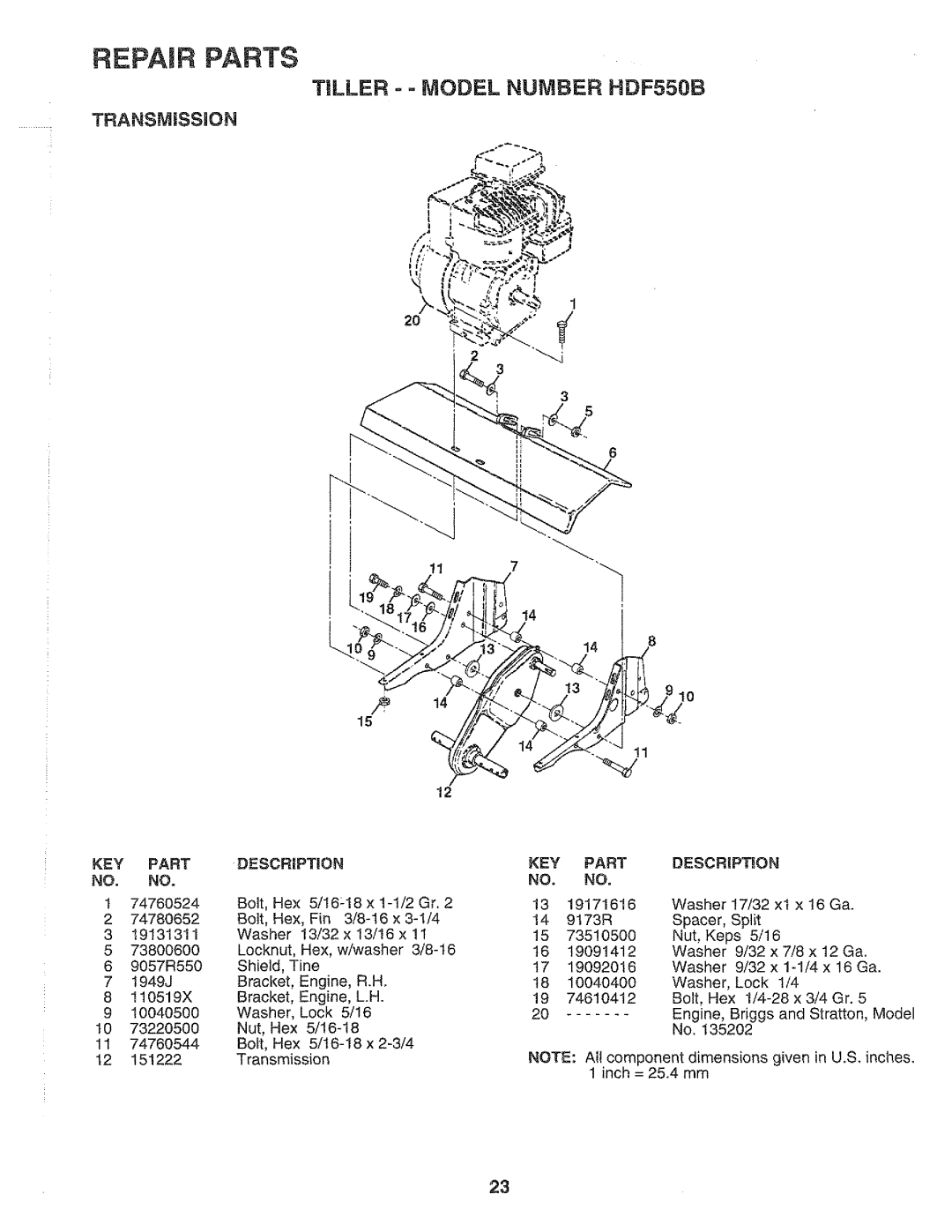 Weed Eater 152189, HDF550B manual 