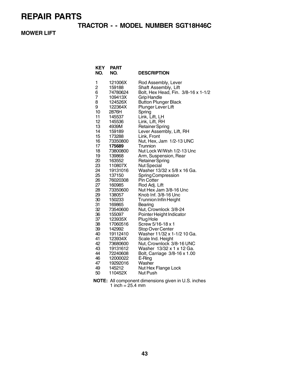 Weed Eater SGT18H46C manual 175689 