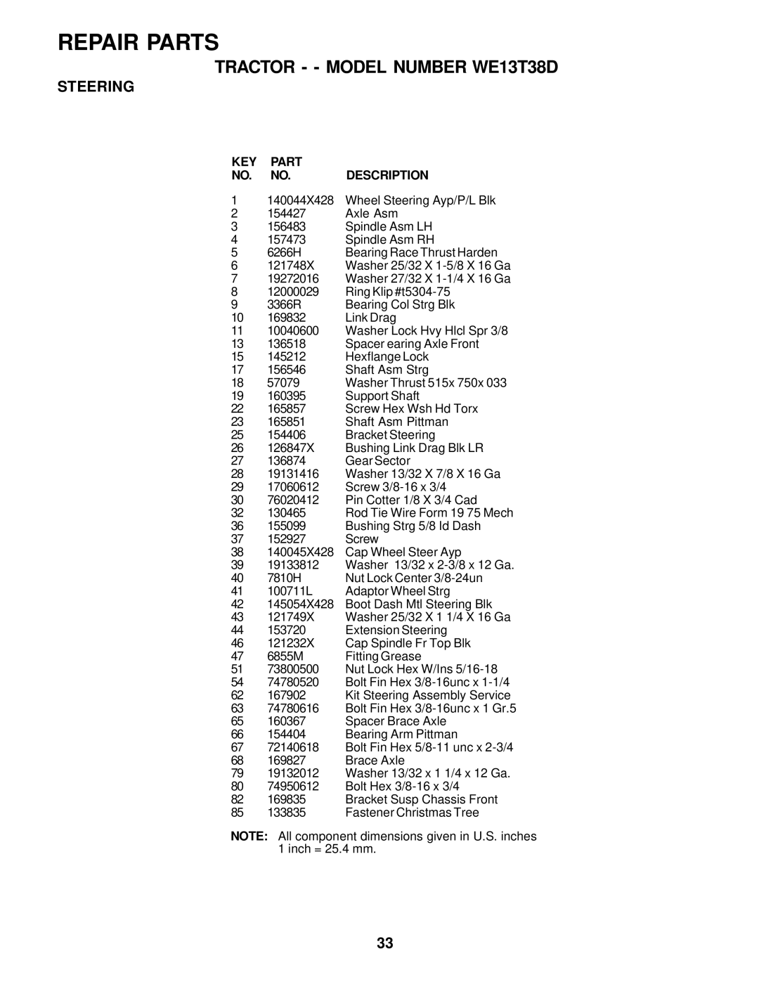 Weed Eater 178078, WE13T38D owner manual 140044X428 