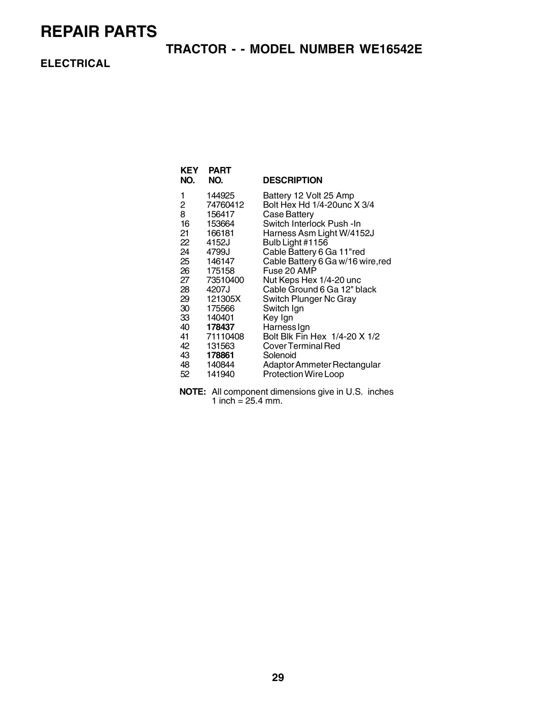 Weed Eater WE16542E manual 178437, 178861 