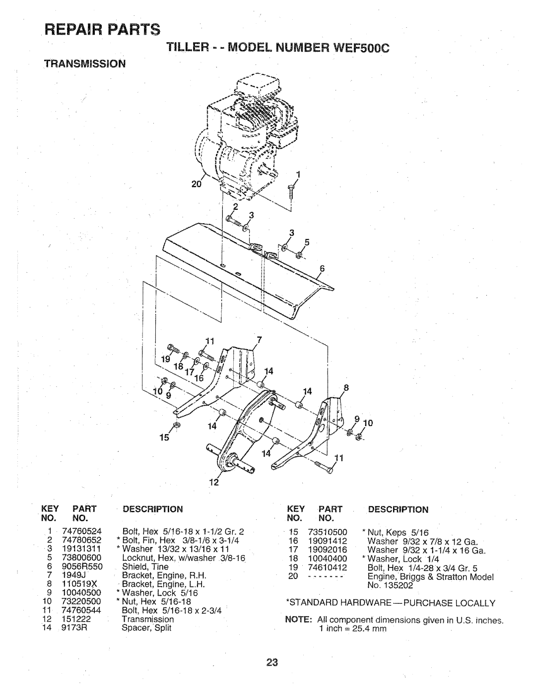 Weed Eater 151525, WEF500C manual 