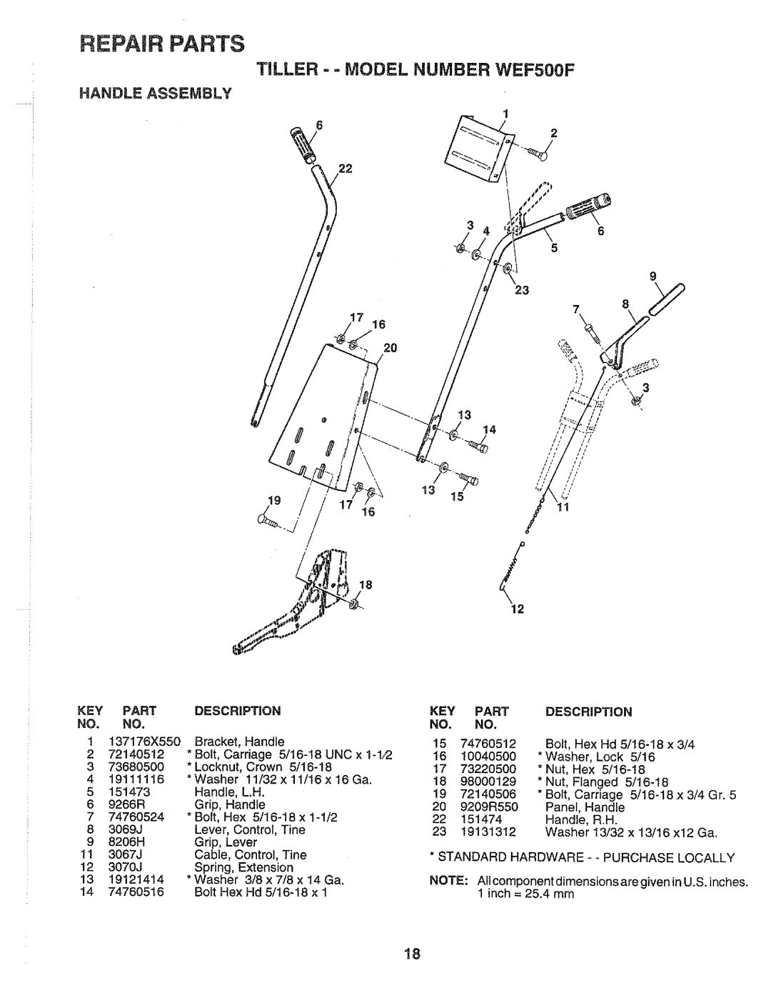 Weed Eater WEF500F, 164849 manual 