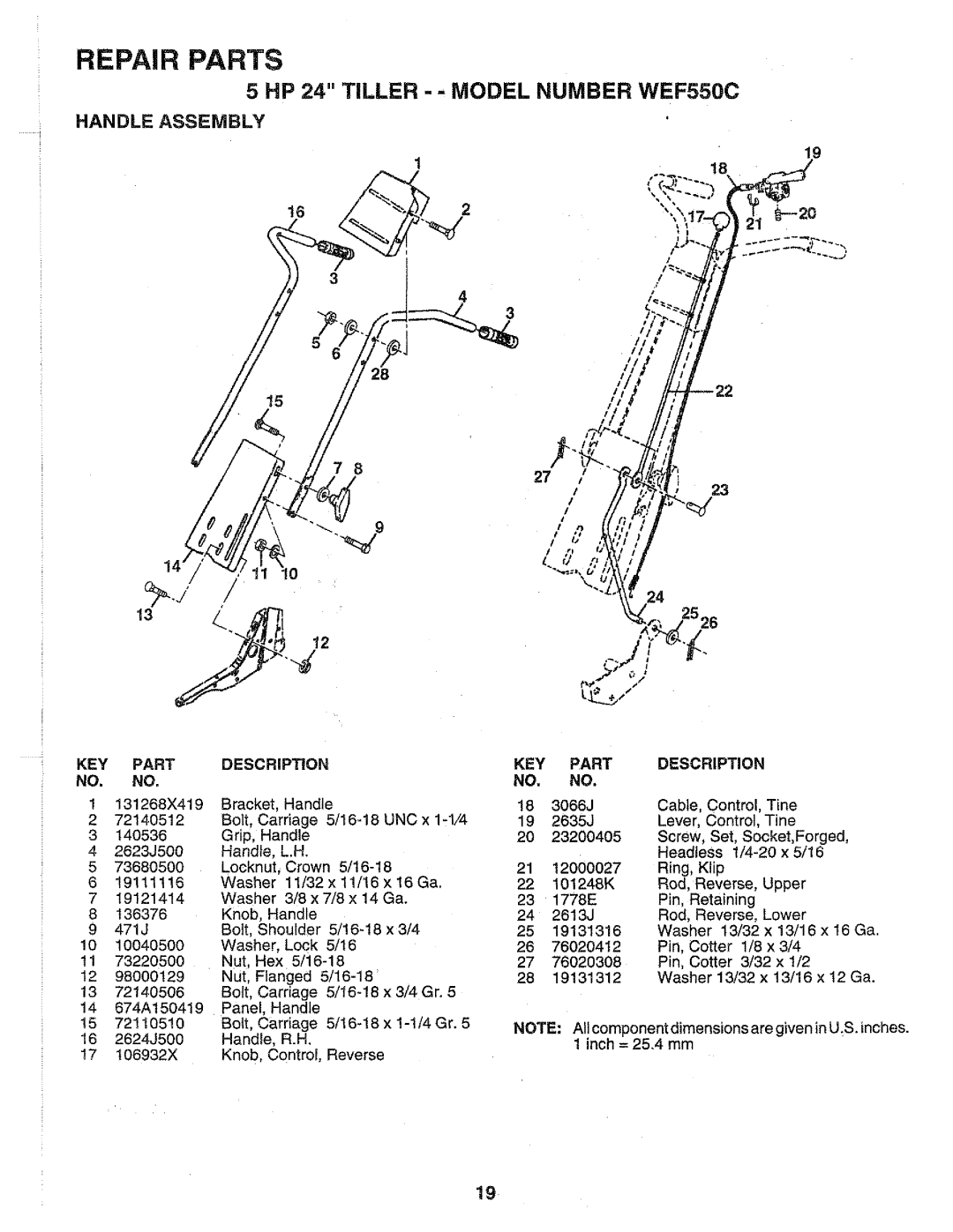 Weed Eater 143647, WEF550C manual 