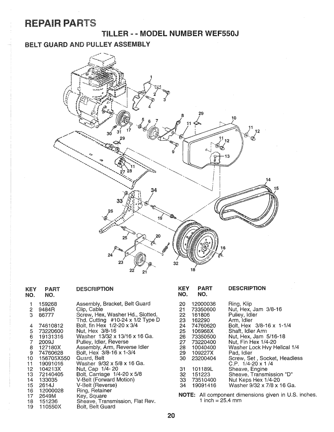 Weed Eater WEF550J, 162893 manual 