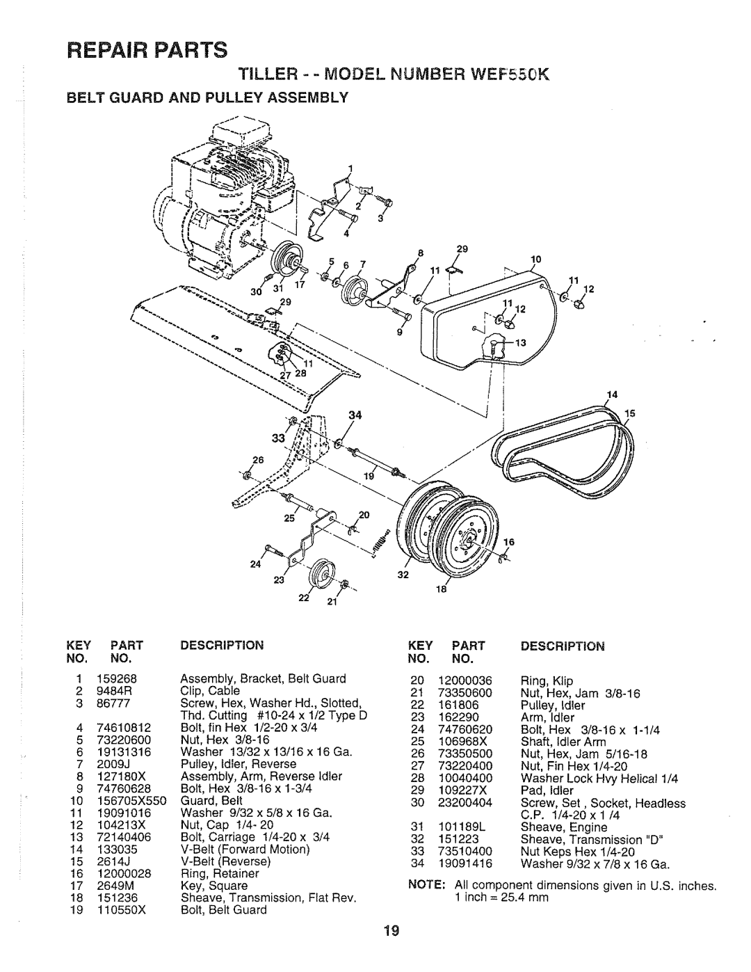 Weed Eater 164789, WEF550K manual 