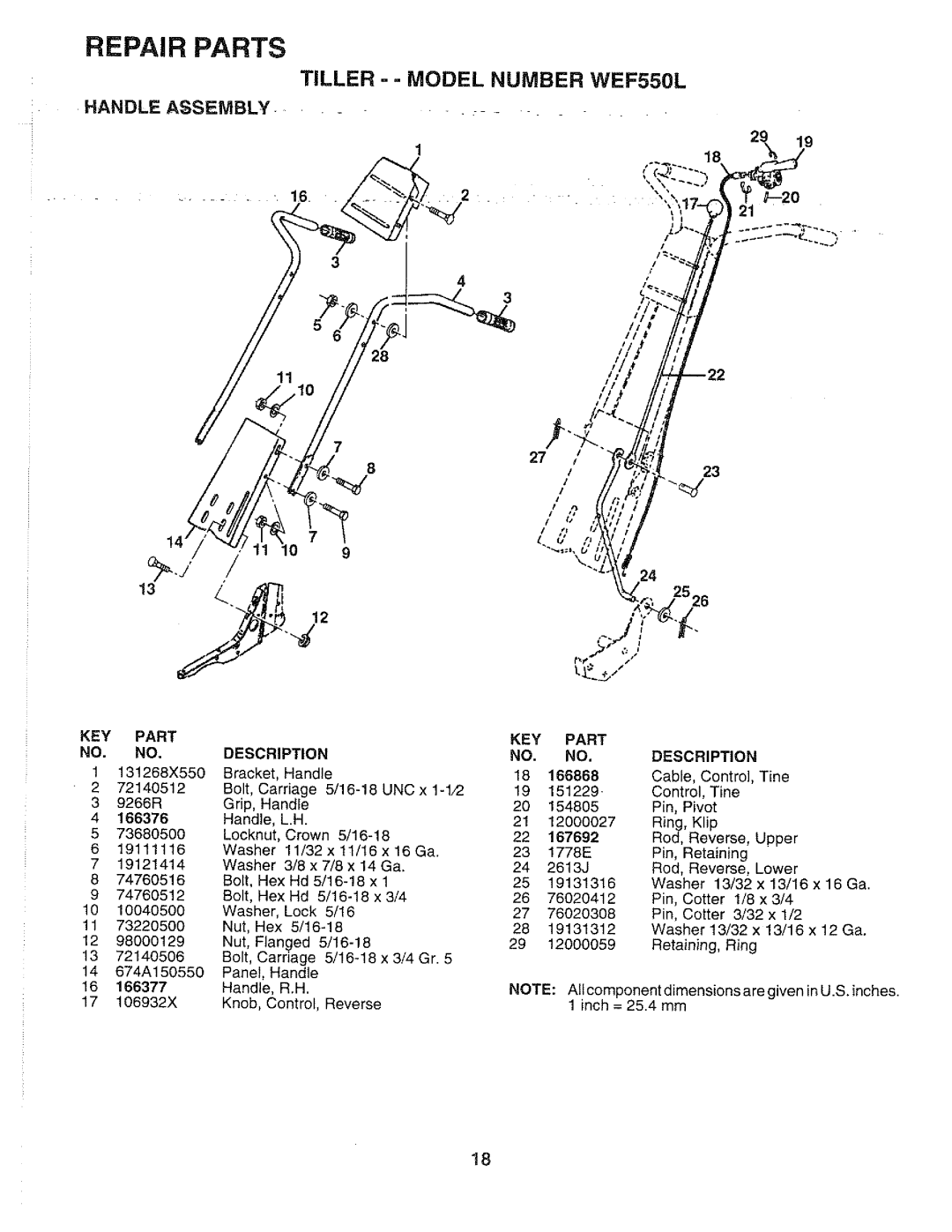 Weed Eater WEF550L, 168132 manual 